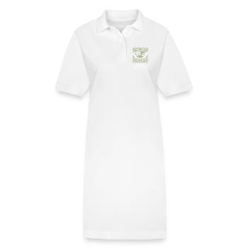 Académie Celtique L’Art de l’Apprentissage - Robe polo bio PAIGER Stanley/Stella Femme - blanc - Devant
