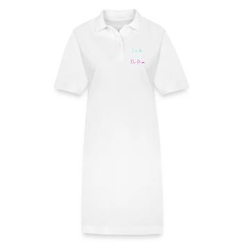 Cadeau de maman des jumeaux Maman des jumeaux - Robe polo bio PAIGER Stanley/Stella Femme - blanc - Devant