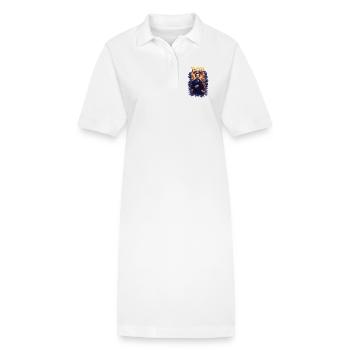 Portrait d’Edgar Allan Poe - Robe polo bio PAIGER Stanley/Stella Femme - blanc - Devant
