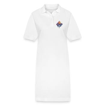 Eisberge Symbol Berge - Stanley/Stella Frauen Bio-Polokleid PAIGER - Weiß - Vorne