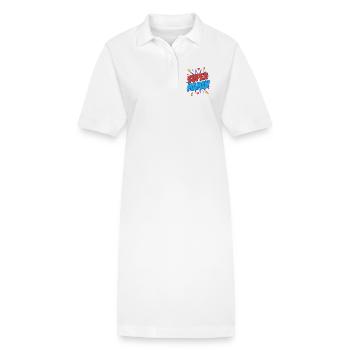 Super Maman - Robe polo bio PAIGER Stanley/Stella Femme - blanc - Devant