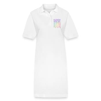 Flux du spectre autistique - Robe polo bio PAIGER Stanley/Stella Femme - blanc - Devant