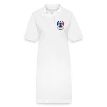 Sérénité, Liberté et Bien-être - Robe polo bio PAIGER Stanley/Stella Femme - blanc - Devant