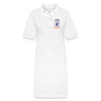 Trade Collect Repeat Trading Card Collector - Stanley/Stella PAIGER Organic Women’s Polo Dress - white - Front