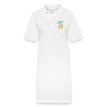 Zone de confort 850–500 hPa | Météorologie - Robe polo bio PAIGER Stanley/Stella Femme - blanc - Devant