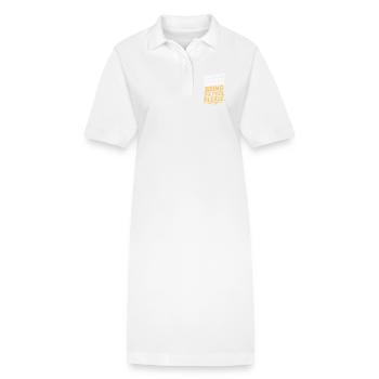 Fête à la piscine Amenez la piscine Fête d’été à la piscine en remarque - Robe polo bio PAIGER Stanley/Stella Femme - blanc - Devant