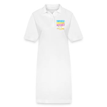 Dieses Mädchen Ist Jetzt Studentin Studium - Stanley/Stella Frauen Bio-Polokleid PAIGER - Weiß - Vorne