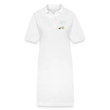 Programmierer – Coding Entwickler & Informatiker - Stanley/Stella Frauen Bio-Polokleid PAIGER - Weiß - Vorne