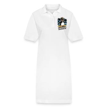 Optimismus Steht Dir Gut Surfen Pinguin - Stanley/Stella Frauen Bio-Polokleid PAIGER - Weiß - Vorne