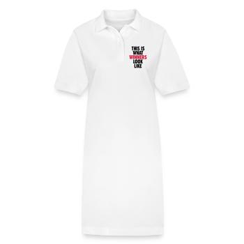 This is what winners look like - Stanley/Stella PAIGER Organic Women’s Polo Dress - white - Front
