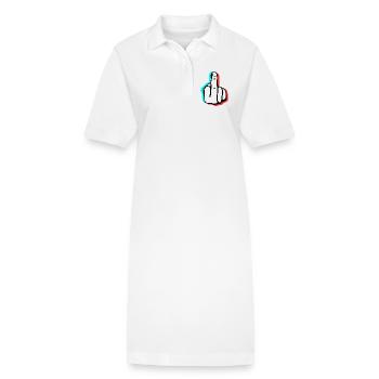 Baiser le doigt - Robe polo bio PAIGER Stanley/Stella Femme - blanc - Devant