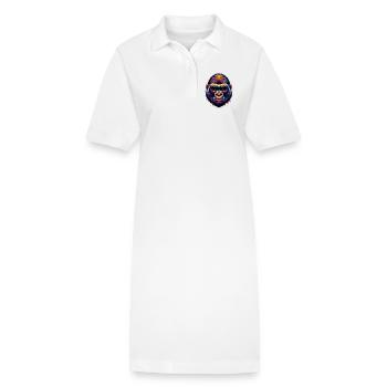 Gorilla - Stanley/Stella Frauen Bio-Polokleid PAIGER - Weiß - Vorne