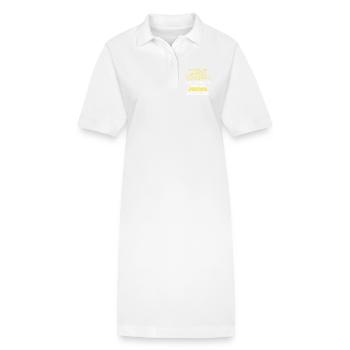 Rente Das wars - Endlich Rentner ich jetzt bin - Stanley/Stella Frauen Bio-Polokleid PAIGER - Weiß - Vorne
