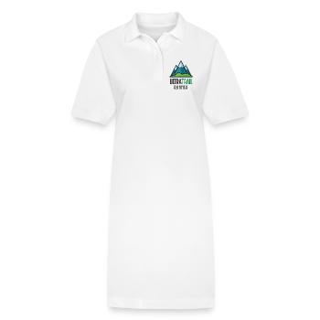 Coureur d’ultra-trail - Robe polo bio PAIGER Stanley/Stella Femme - blanc - Devant