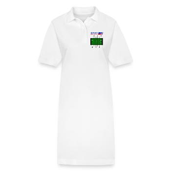 Baby foot - Robe polo bio PAIGER Stanley/Stella Femme - blanc - Devant
