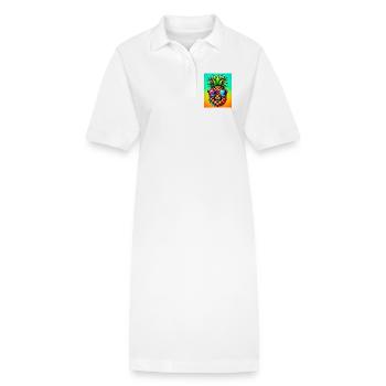 Ananas - Stanley/Stella Frauen Bio-Polokleid PAIGER - Weiß - Vorne