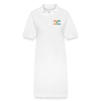 Propulsé par la positivité - Robe polo bio PAIGER Stanley/Stella Femme - blanc - Devant