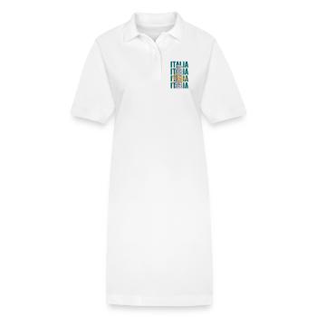 PISA - ITALIA - ITALY - ITALIEN - TOWER - TURM - Stanley/Stella Frauen Bio-Polokleid PAIGER - Weiß - Vorne