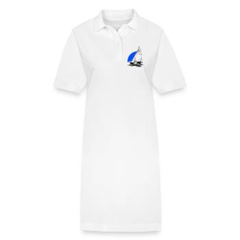 RS Feva XL Segelboot Jugend Segeln Jolle Regatta - Stanley/Stella Frauen Bio-Polokleid PAIGER - Weiß - Vorne