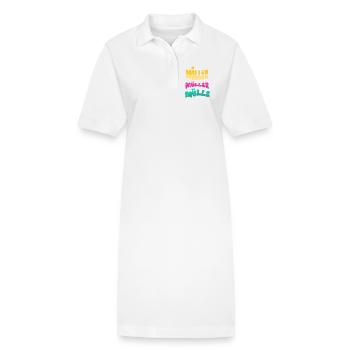 Nom de famille Müller - Robe polo bio PAIGER Stanley/Stella Femme - blanc - Devant