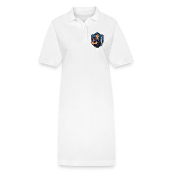 Héros sanitaire avec clé à molette - Robe polo bio PAIGER Stanley/Stella Femme - blanc - Devant