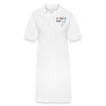 Start of school enrollment school child 2024 - Stanley/Stella PAIGER Organic Women’s Polo Dress - white - Front