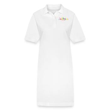Edinburgher Skyline Stadtbild Edinburgh - Stanley/Stella Frauen Bio-Polokleid PAIGER - Weiß - Vorne