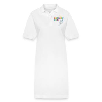 Start of school enrollment school child 2024 - Stanley/Stella PAIGER Organic Women’s Polo Dress - white - Front