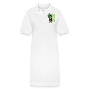 Zombies Fressen Gehirn Keine Sorge Du Bist Sicher - Stanley/Stella Frauen Bio-Polokleid PAIGER - Weiß - Vorne
