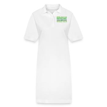 Santé mentale Stabilité mentale - Robe polo bio PAIGER Stanley/Stella Femme - blanc - Devant