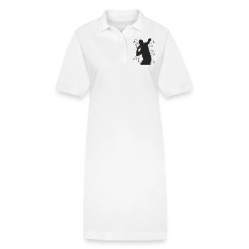 Lanceur de poids Colorsplash Lancer de poids - Robe polo bio PAIGER Stanley/Stella Femme - blanc - Devant