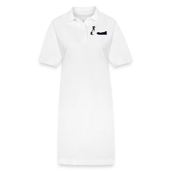 Trail Runner Cross Trail Bergläufer - Stanley/Stella Frauen Bio-Polokleid PAIGER - Weiß - Vorne