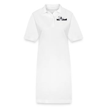 Trail Runner Cross Trail Bergläufer - Stanley/Stella Frauen Bio-Polokleid PAIGER - Weiß - Vorne