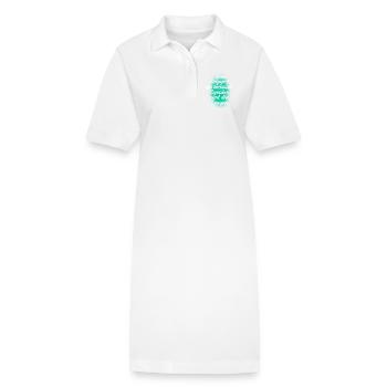 Stationnement - Robe polo bio PAIGER Stanley/Stella Femme - blanc - Devant