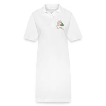 weihnachtshaus Style - Stanley/Stella Frauen Bio-Polokleid PAIGER - Weiß - Vorne
