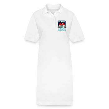 Danke SCHNEERÄUMEN WINTER - Stanley/Stella Frauen Bio-Polokleid PAIGER - Weiß - Vorne