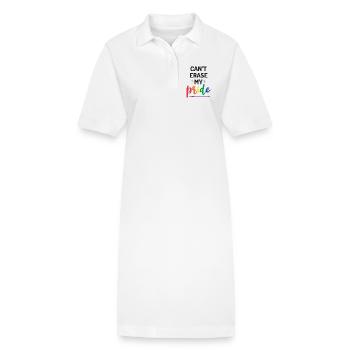 Impossible d’effacer ma fierté - Robe polo bio PAIGER Stanley/Stella Femme - blanc - Devant