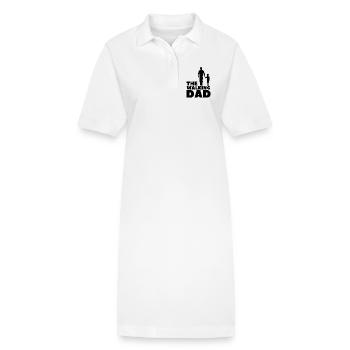 Parent Child Silhouette Hand in Hand - Stanley/Stella PAIGER Organic Women’s Polo Dress - white - Front