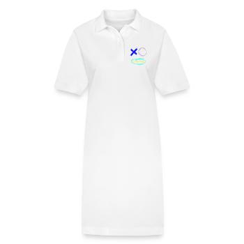 Visage Graffiti Dents - Robe polo bio PAIGER Stanley/Stella Femme - blanc - Devant