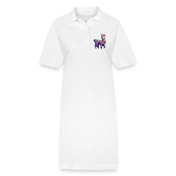 Alpaca - Stanley/Stella PAIGER Organic Women’s Polo Dress - white - Front