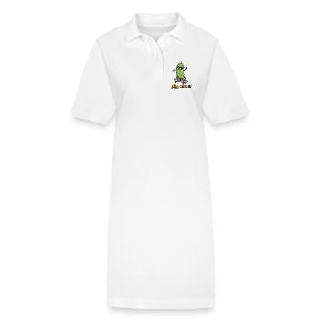 Pickle Vibes - Stanley/Stella PAIGER Organic Women’s Polo Dress - white - Front