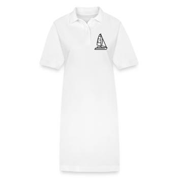 boat - Stanley/Stella PAIGER Organic Women’s Polo Dress - white - Front