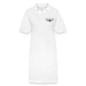 Malediven Fans: Exklusive Shirts - Stanley/Stella Frauen Bio-Polokleid PAIGER - Weiß - Vorne