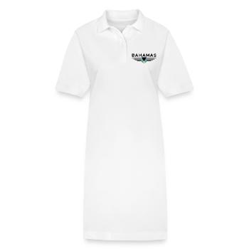 Bahamas Fans: Tropisches Design - Stanley/Stella Frauen Bio-Polokleid PAIGER - Weiß - Vorne