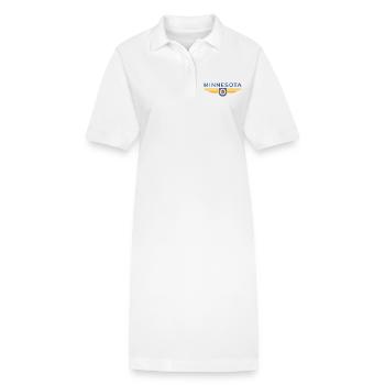 Minnesota Fan T-Shirt – Perfekt für Fans! - Stanley/Stella Frauen Bio-Polokleid PAIGER - Weiß - Vorne