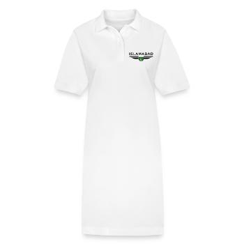 Islamabad Design – Style de la capitale - Robe polo bio PAIGER Stanley/Stella Femme - blanc - Devant