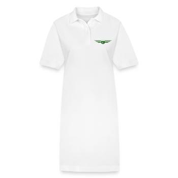 Pakistan Design – Fier de sa patrie - Robe polo bio PAIGER Stanley/Stella Femme - blanc - Devant