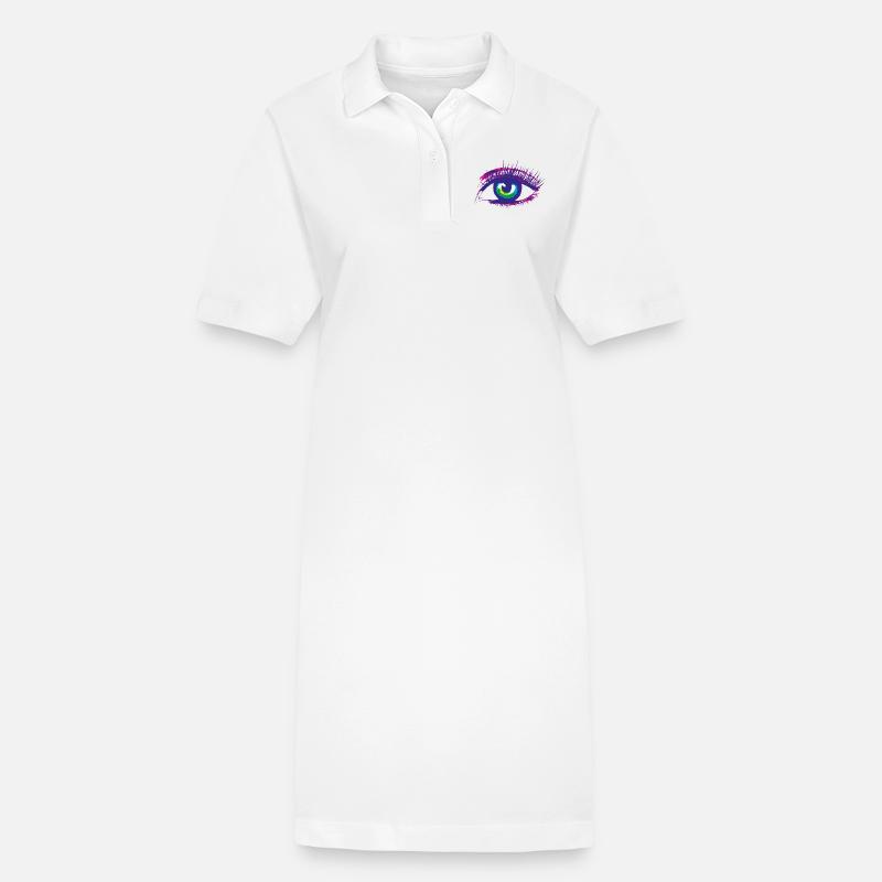 œil - Robe polo bio PAIGER Stanley/Stella Femme - blanc