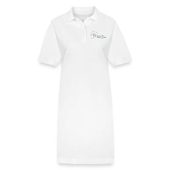 Pflanzt mehr Bäume Jetzt - Naturschutz Spruch - Stanley/Stella Frauen Bio-Polokleid PAIGER - Weiß - Vorne