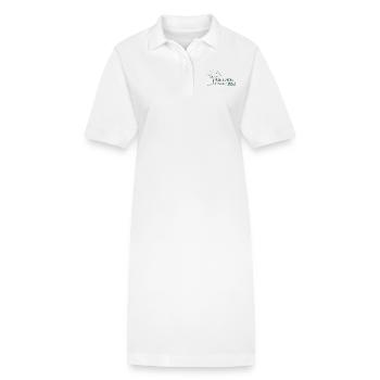 Pflanzt mehr Bäume Jetzt - Naturschutz Spruch - Stanley/Stella Frauen Bio-Polokleid PAIGER - Weiß - Vorne